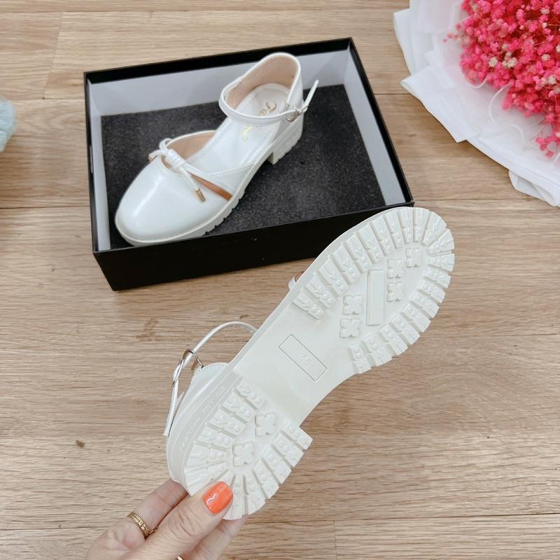 Sandal cao gót 4 phân ulzzang bít mũi, giày Lolita đế cao phong cách vintage ulzzang chất mềm