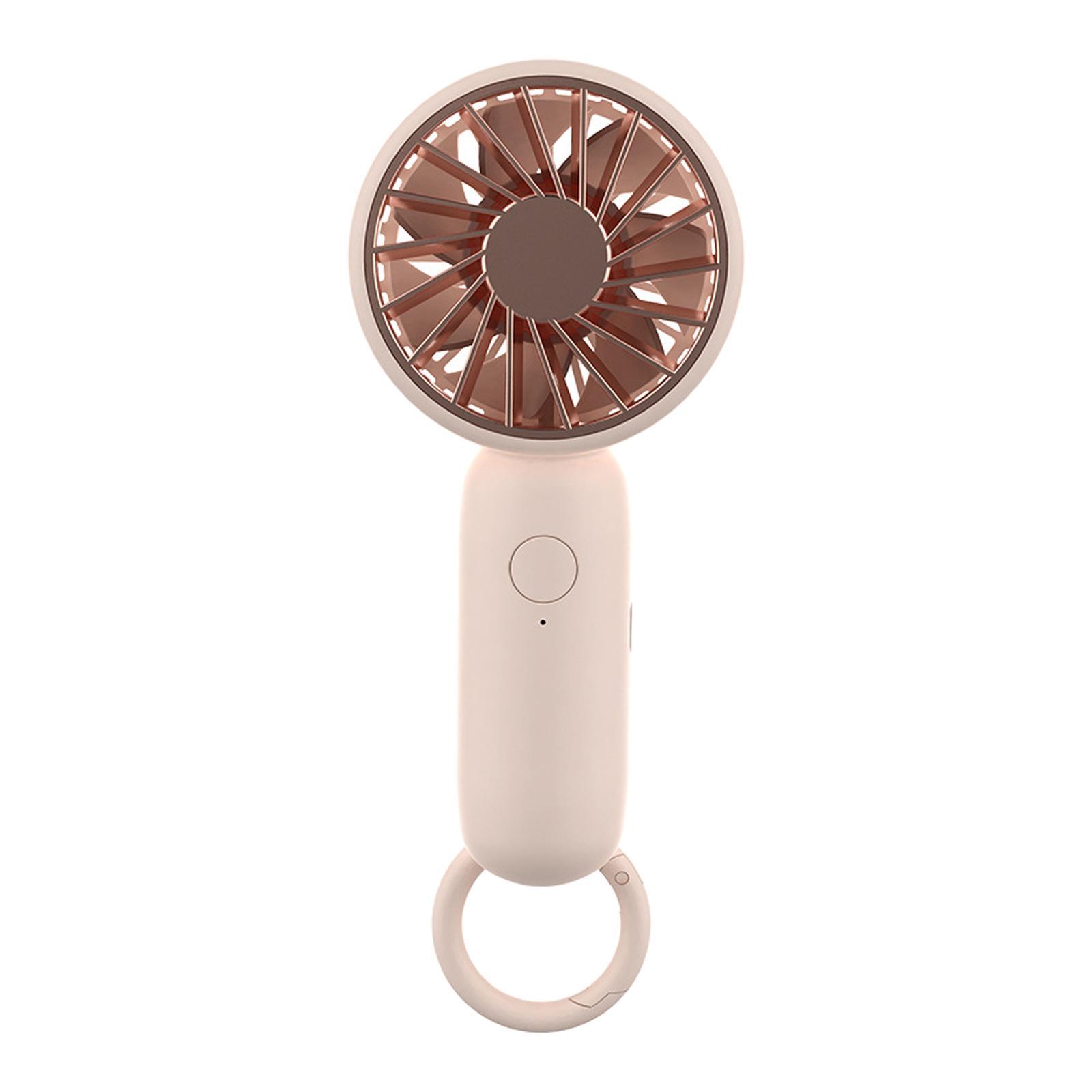 Mini Handheld Fan, USB Rechargeable Desk Fan, 3 Speeds Portable Personal Fan for Travel