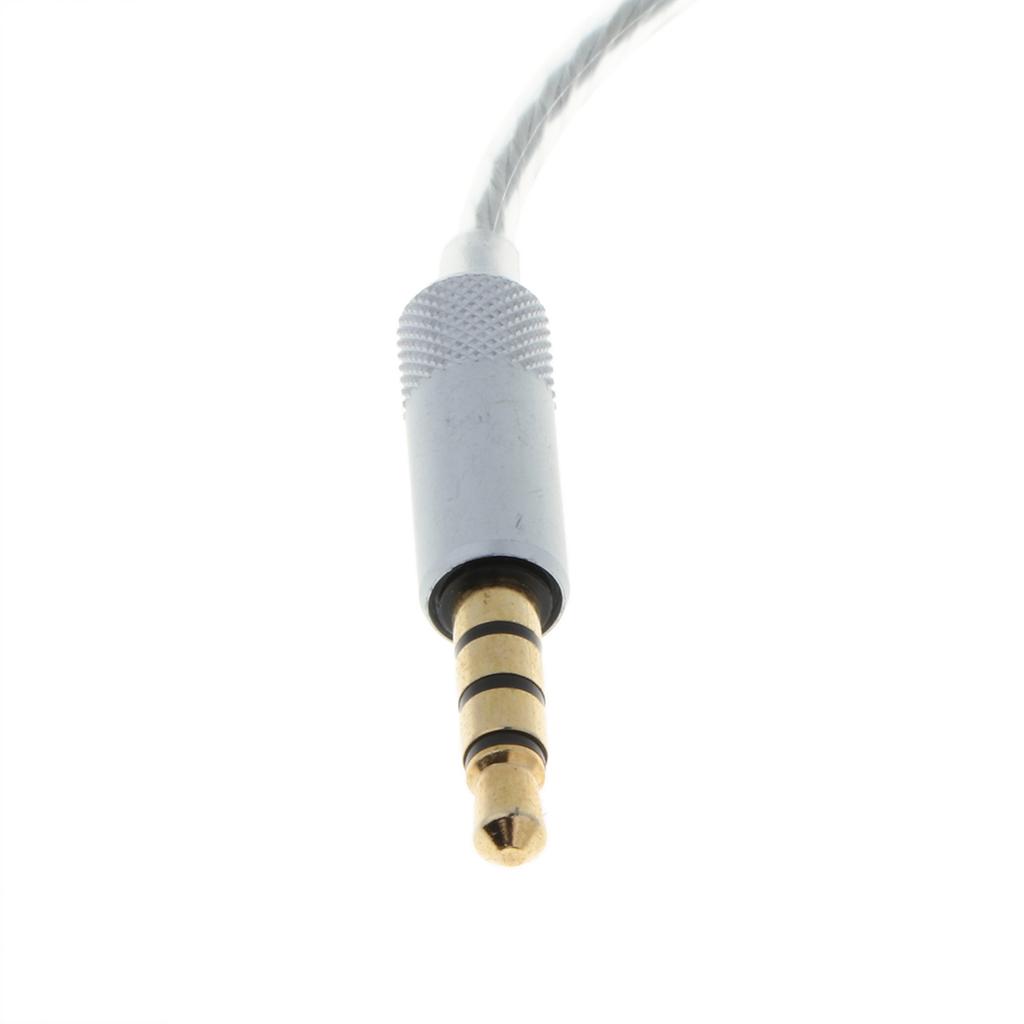 OCC  Plated Upgrade Cable Cord Wire with Mic for  Earphone