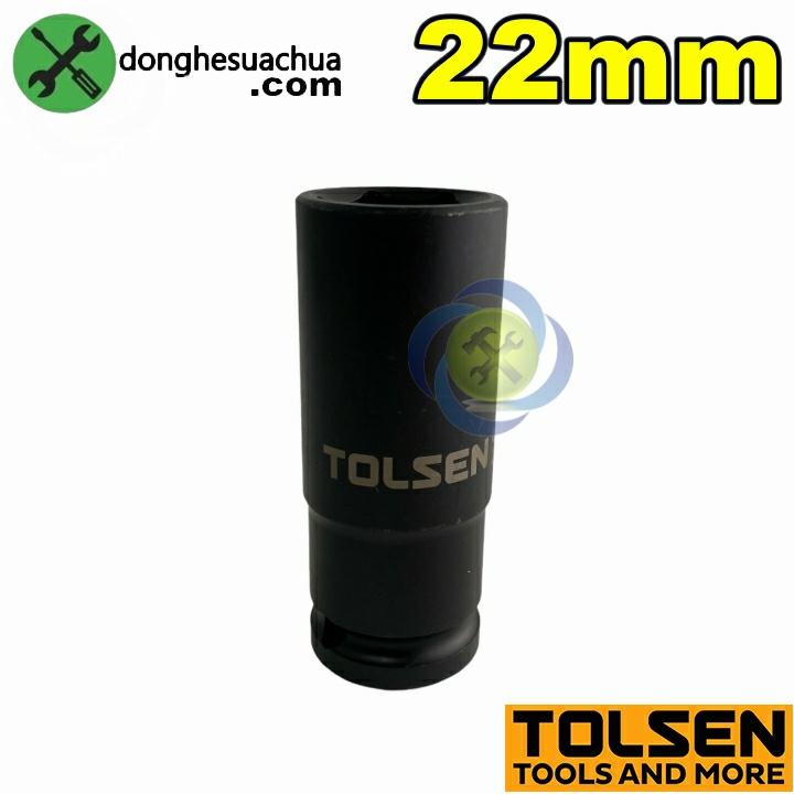 Tuýp 22mm 1/2 đen dài Tolsen 18272 loại 6 cạnh thép CR-MO
