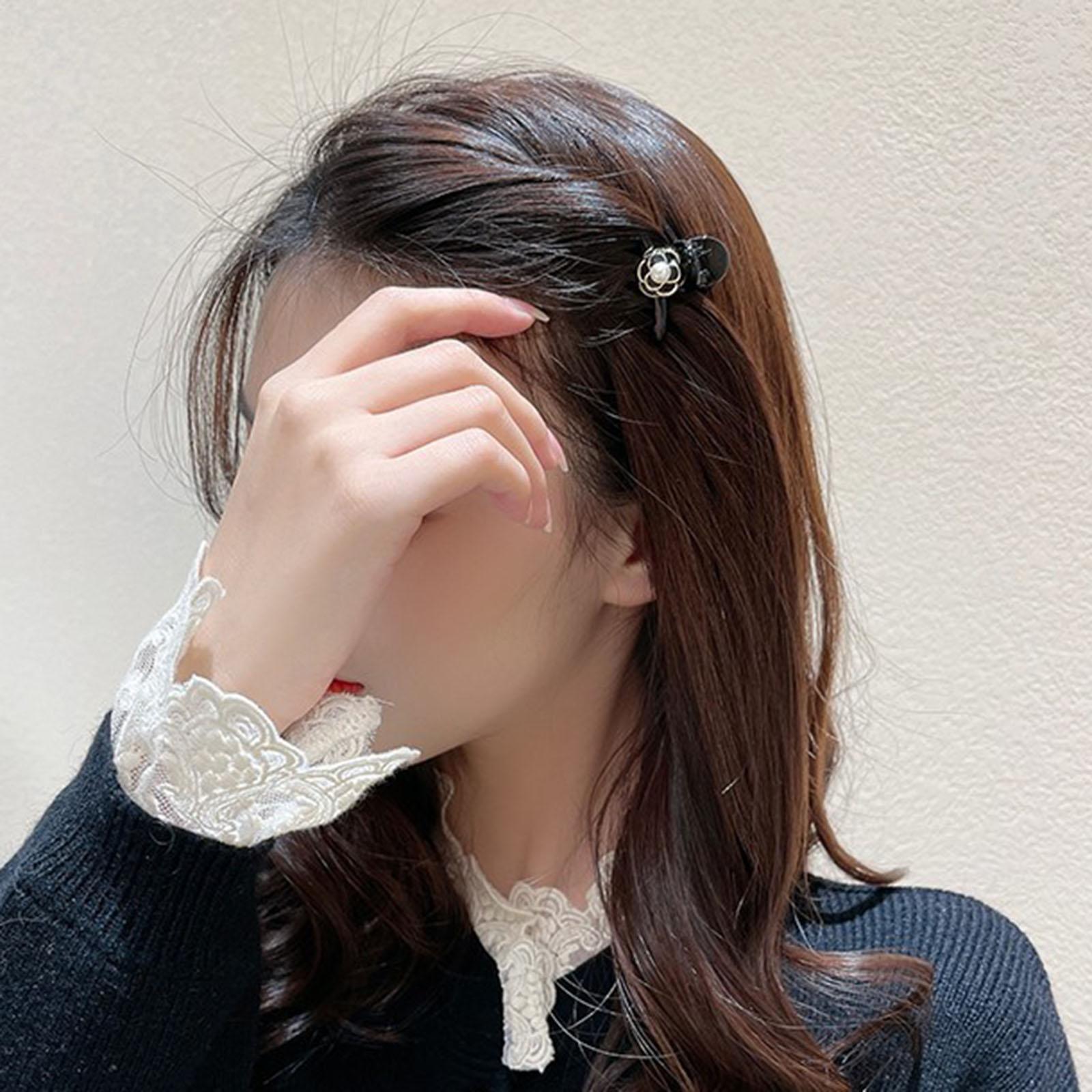 Camellia Pearl Hair Daily for Women Girls Washface Party Barrettes
