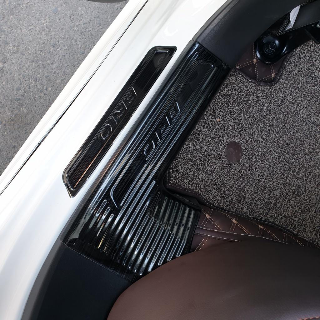 Ốp bậc cửa FREESHIP Bộ ỐP BẬC CỐP VÀ BẬC CỬA xe Honda Brio vân Titan
