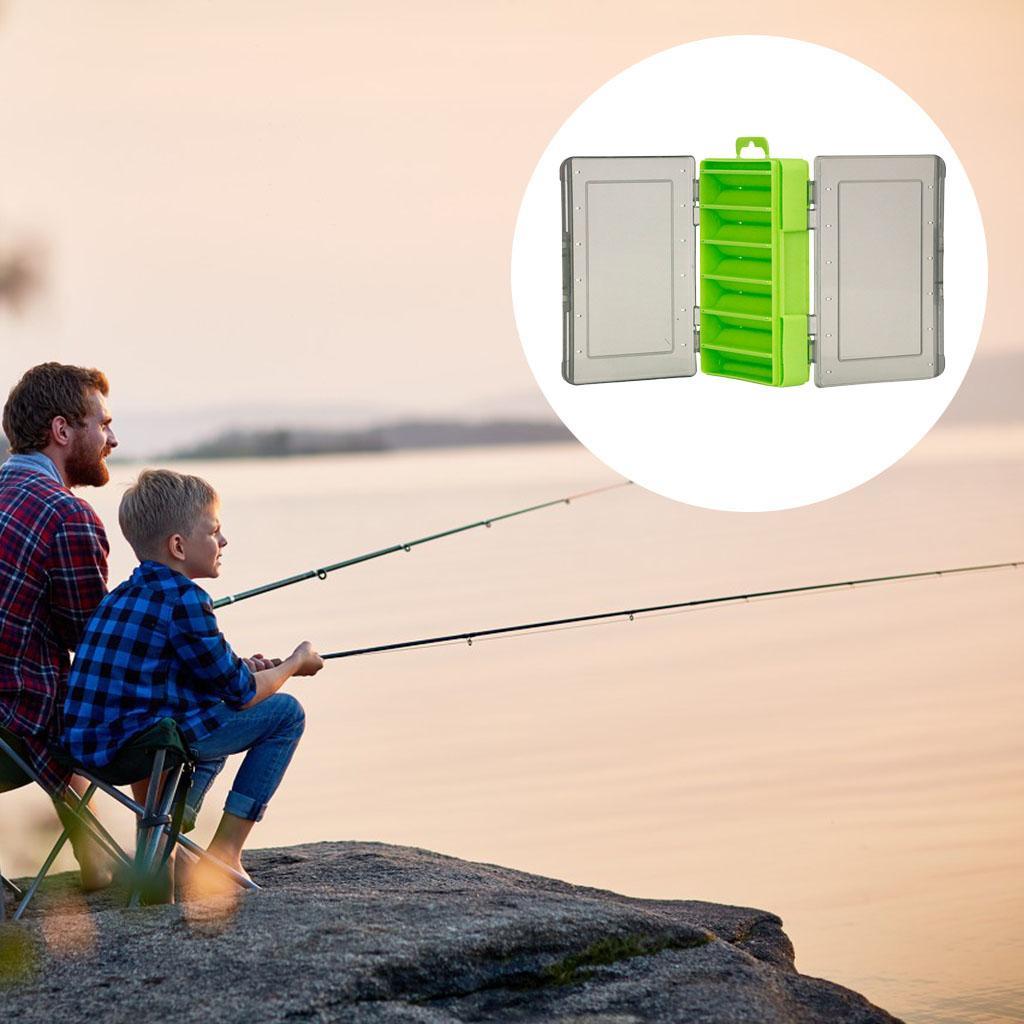 Fishing  Box Clear Double Sided  Storage Container Organizer
