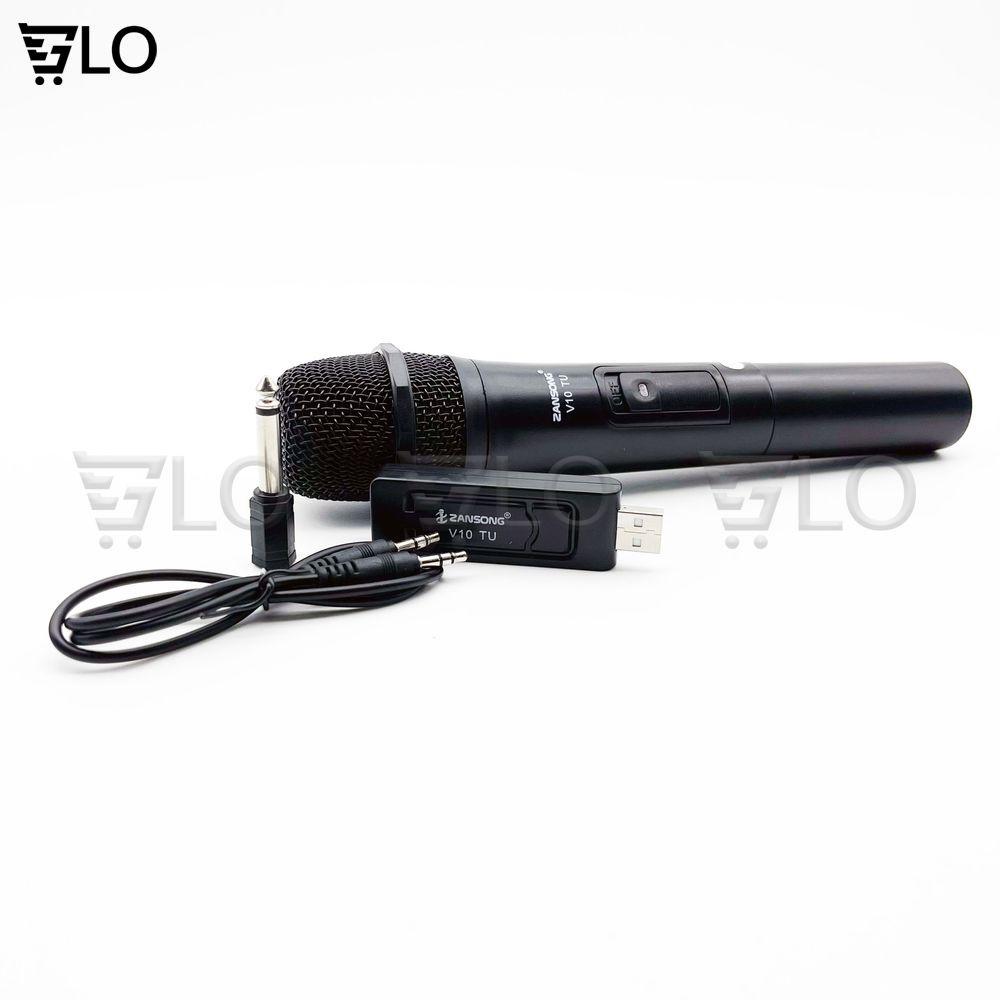 Micro Karaoke Không Dây Cho Loa Kéo Daile V10 Chống Hú Tốt, Hút Âm