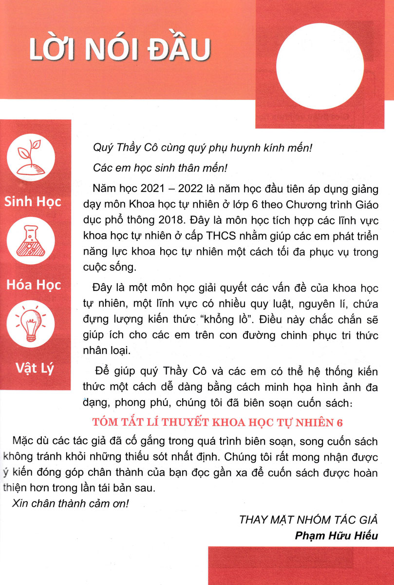 Sách tham khảo- Tóm Tẳt Lý Thuyết Khoa Học Tự Nhiên Lớp 6 _HA