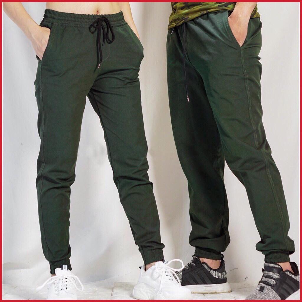 Quần Jogger kaki nam nữ, Quần ống bó thời trang nam nữ, quần giáng body