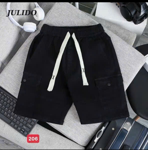 Quần Short Jean nam co dãn 4 chiều Thương Hiệu Chandi, phong cách hàn quốc, họa tiết phối túi hộp mẫu mới nhất MS300