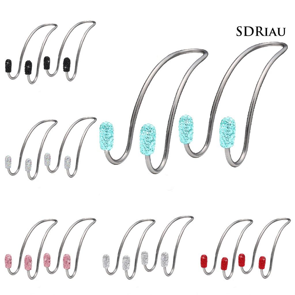 Bộ 2 Móc Treo Đồ Gắn Sau Ghế Xe Hơi Bằng Thép Không Gỉ