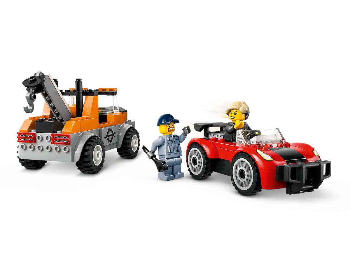 Đồ Chơi Lắp Ráp Xe Tải Đầu Kéo Và Xe Thể Thao - Tow Truck and Sports Car Repair - Lego City 60435 (101 Mảnh Ghép)