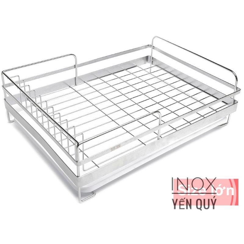 SUS304 KỆ ÚP CHÉN BÁT ĐẶT BÀN INOX 304 - GIÁ BÁT ĐĨA ĐẶT BÀN CÓ KHAY NƯỚC Kệ Lớn