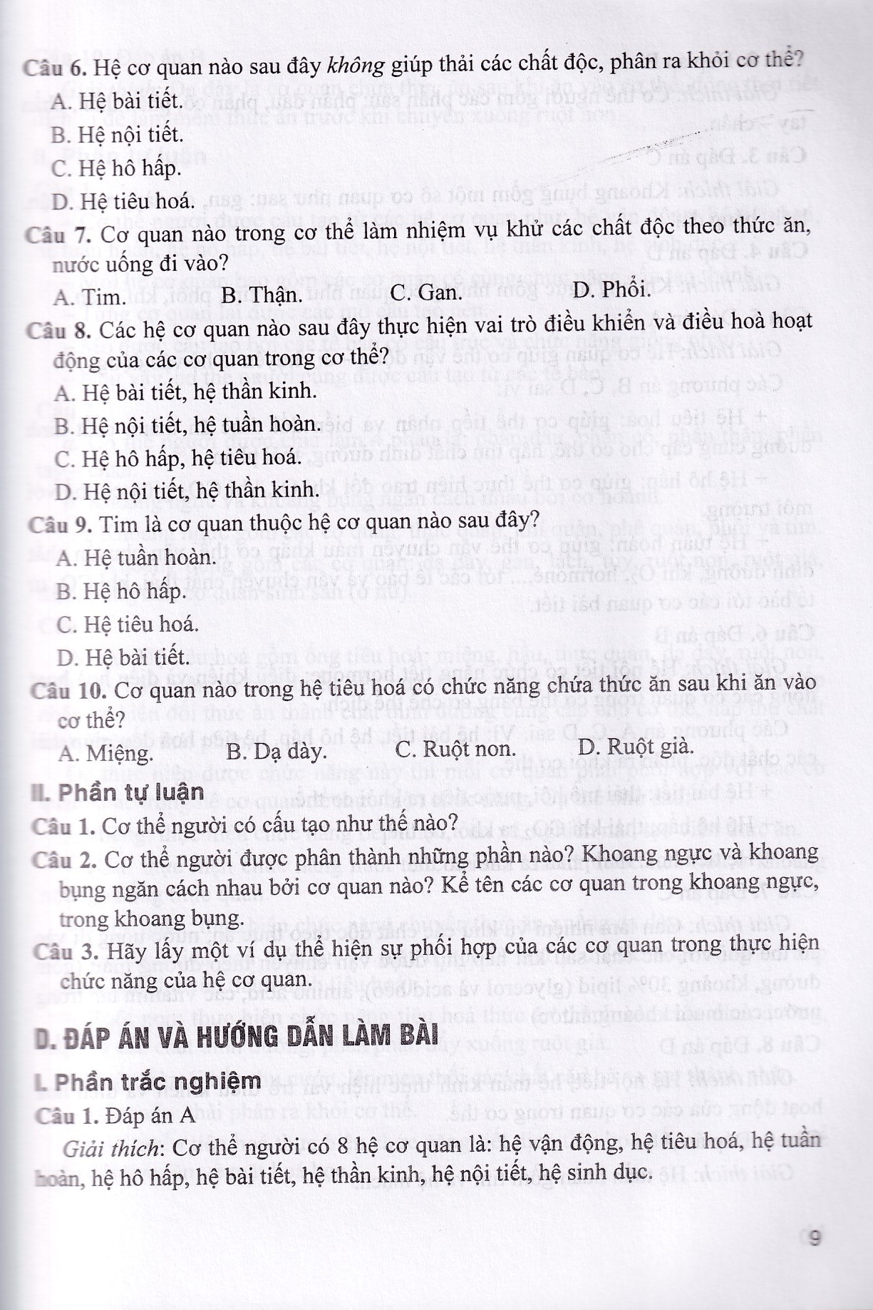 Bồi dưỡng học sinh giỏi Sinh học 8 (Dùng chung các bộ SGK)