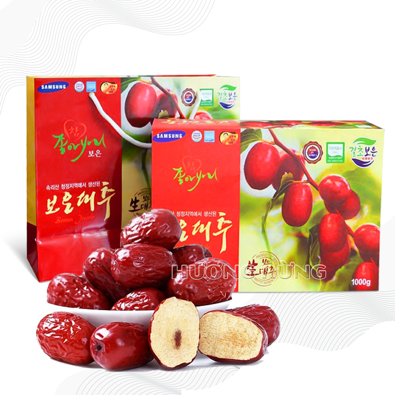 Táo đỏ Hàn Quốc 1kg hộp + túi xách, thơm ngon dẻo ngọt tự nhiên