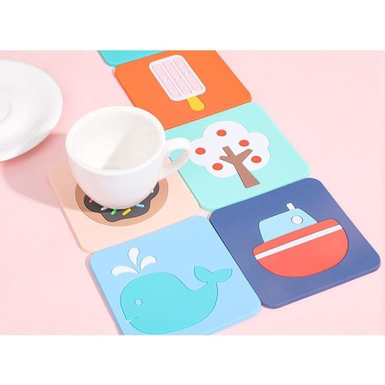 Lót nồi, lót cốc silicone hoạt hình