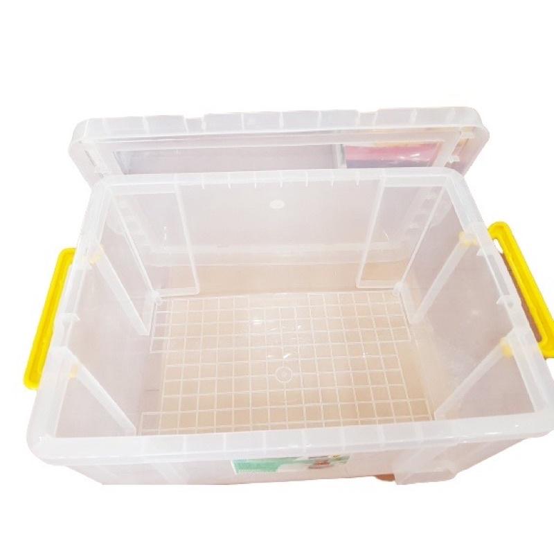 Thùng nhựa vuông 25L Việt Nhật trong suốt chắc chắn
