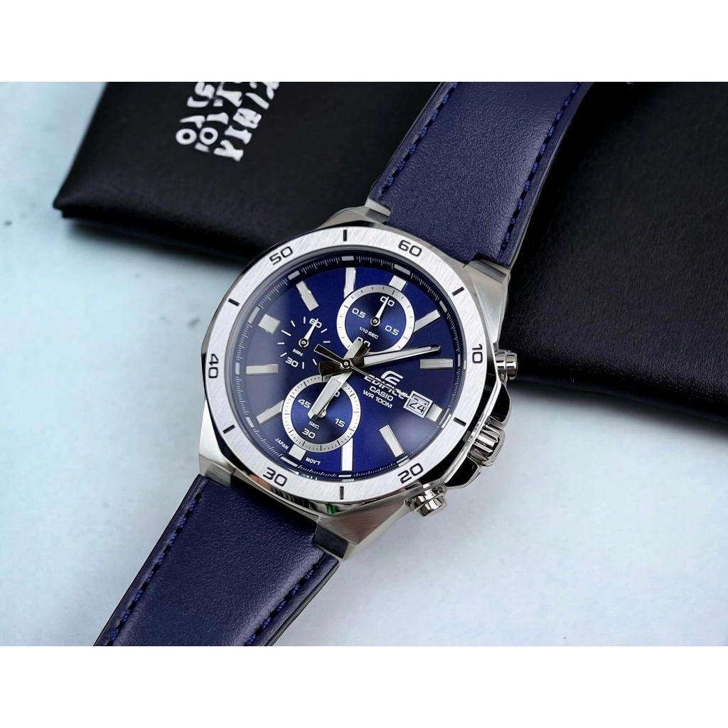 Đồng Hồ Nam Dây Da Casio Edifice EFV-640L-2A Chính Hãng | EFV-640L-2AVUDF