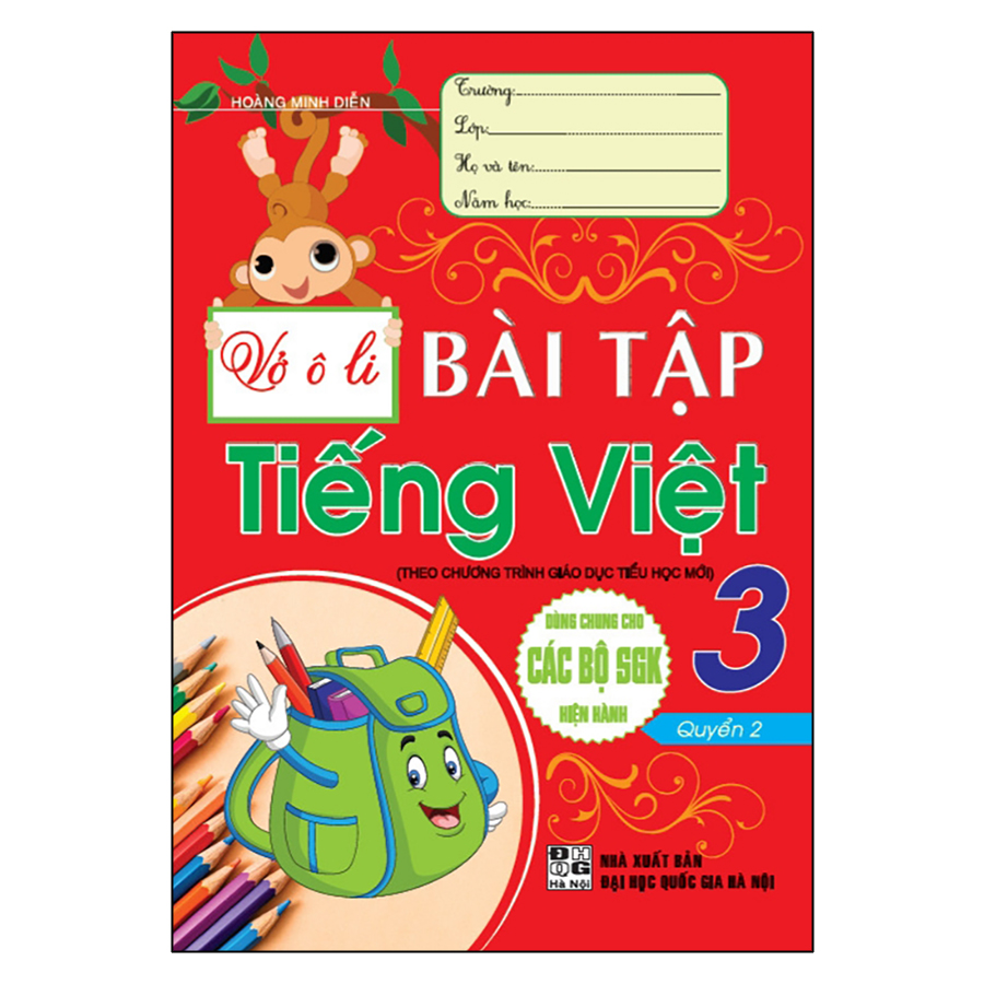 Vở Ô Li Bài Tập Tiếng Việt Lớp 3 - Quyển 2 - Theo Chương Trình Giáo Dục Phổ Thông Mới