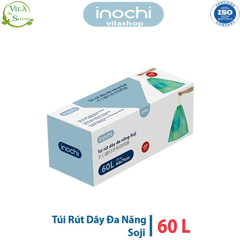 Túi Rút Dây Đa Năng, Túi Tự Hủy Cao Cấp Inochi, Kích Cỡ 60L Chất Liệu Nhựa Nguyên Sinh Không Mùi - Dai - Khó Rách.