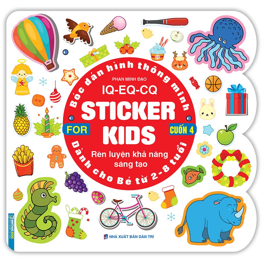 Bóc Dán Hình Thông Minh IQ - EQ - CQ - Sticker For Kids Cuốn 4