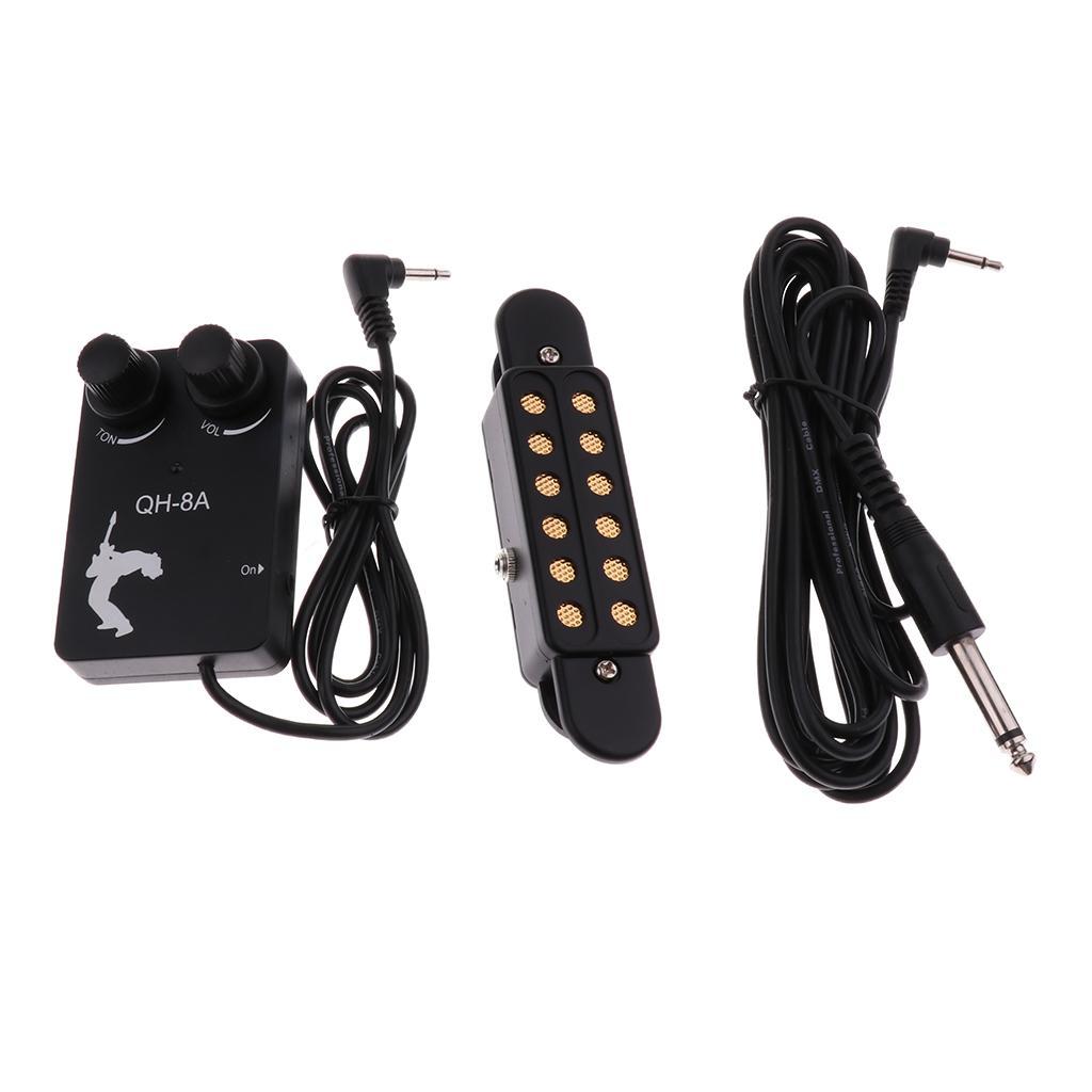 Practical  EQ Soundhole Pickup Set for Acoustic/Wood Guitar Accessory