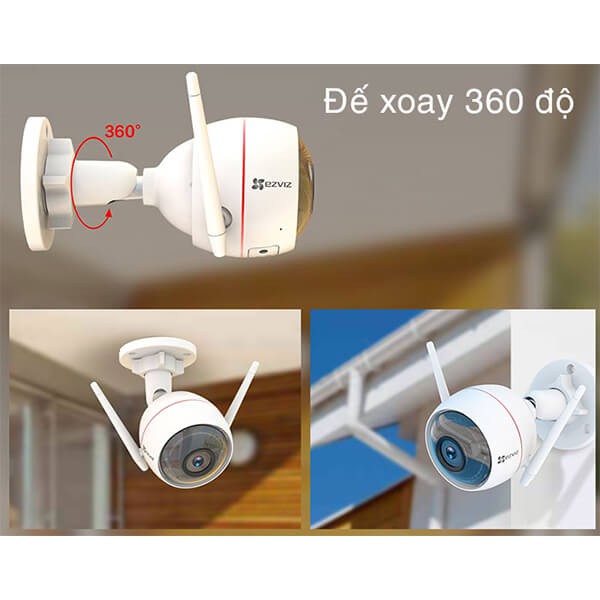 Camera Ezviz ngoài trời C3WN, C3W (2M), C3W Pro (4M) có màu ban đêm - Hàng chính hãng