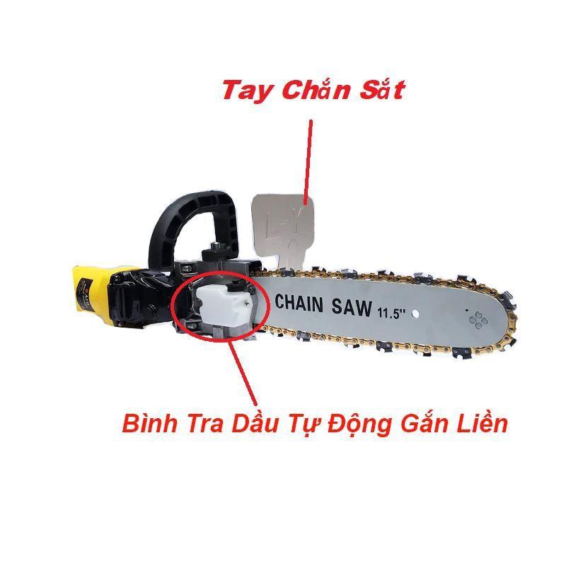 Lưỡi cưa xích - tra nhớt tự động- chẳn bảo vệ bằng sắt