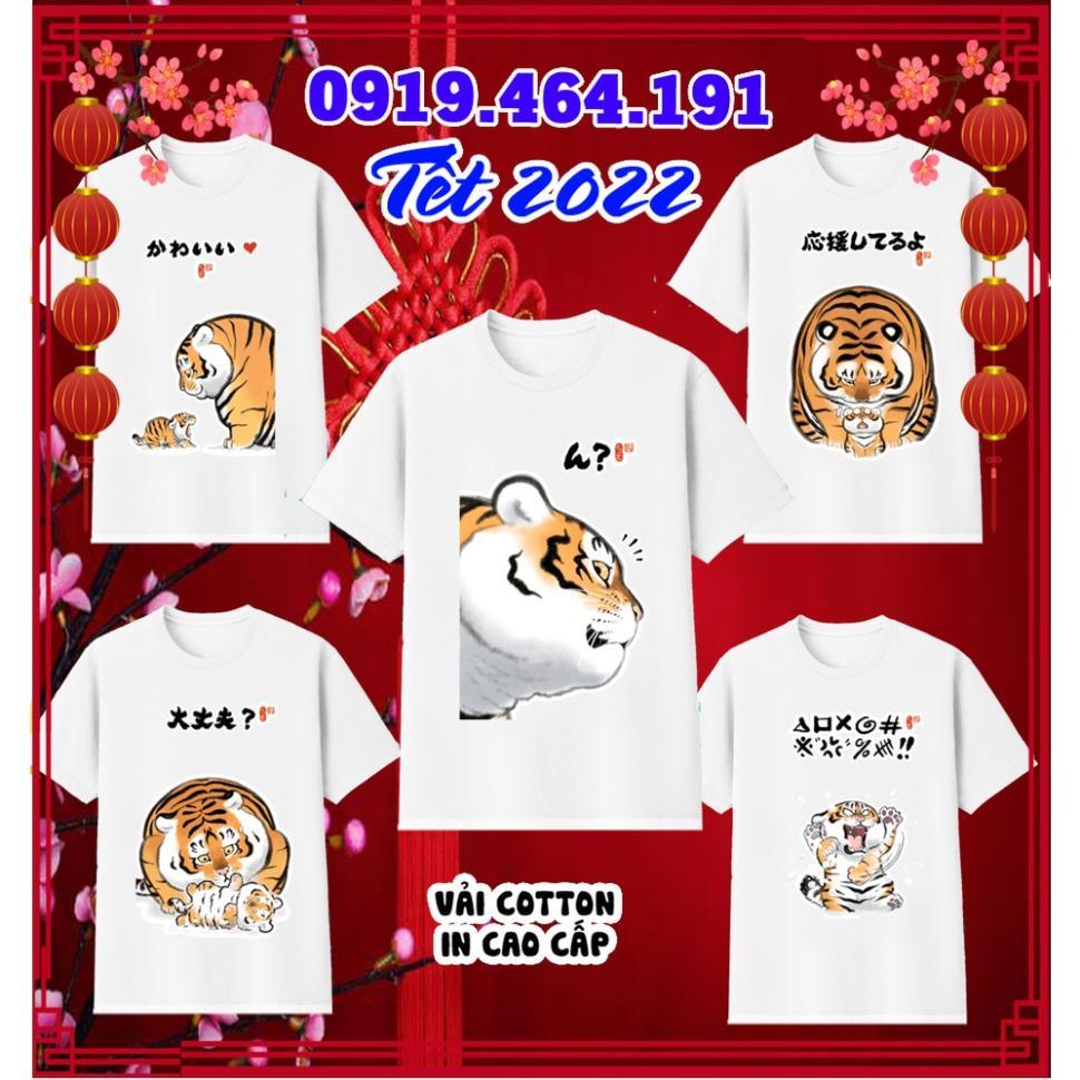 Áo thun tết nhâm dần 2022, áo thun tiểu hổ,  vải cotton mát mịn, in cao cấp, nhiều mẫu