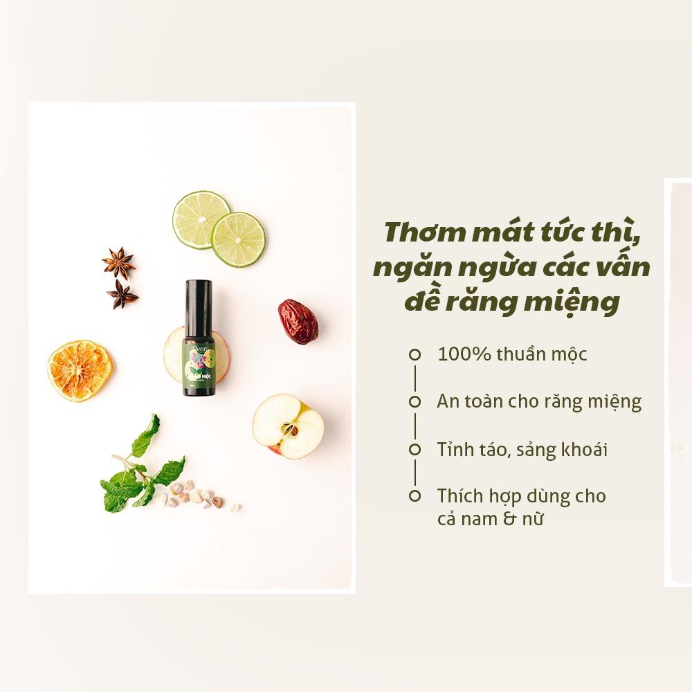 Xịt Thơm Miệng Thảo Mộc The Fleura Khử Mùi Hôi Miệng Sâu Răng Chai Xịt Miệng Bạc Hà Cam Thảo An Toàn Và Thân Thiện