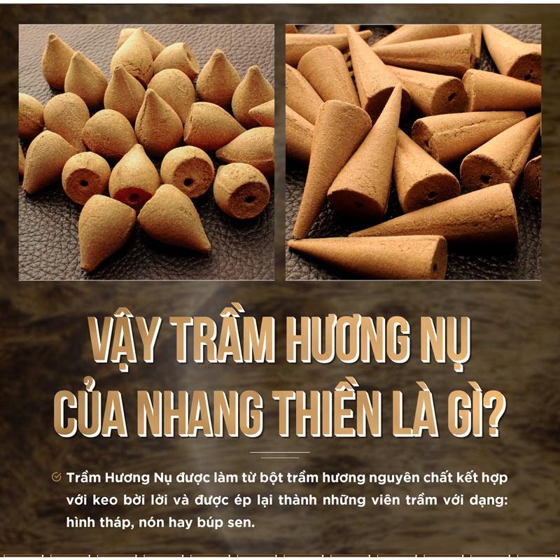 Trầm hương Mộc Miên [36 viên trầm]- Nụ trầm hương cao cấp khói ngược - Hương tự nhiên 100% nguyên chất