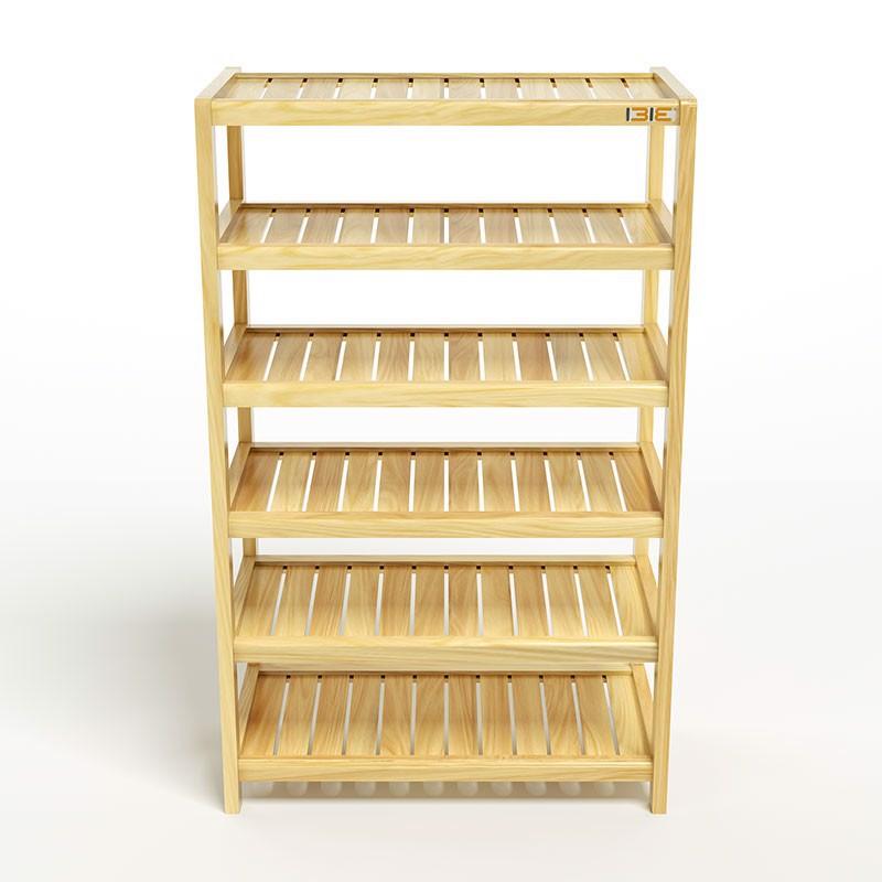 Kệ Giày Dép 6 Tầng Rộng 60cm Gỗ Tự Nhiên 100%