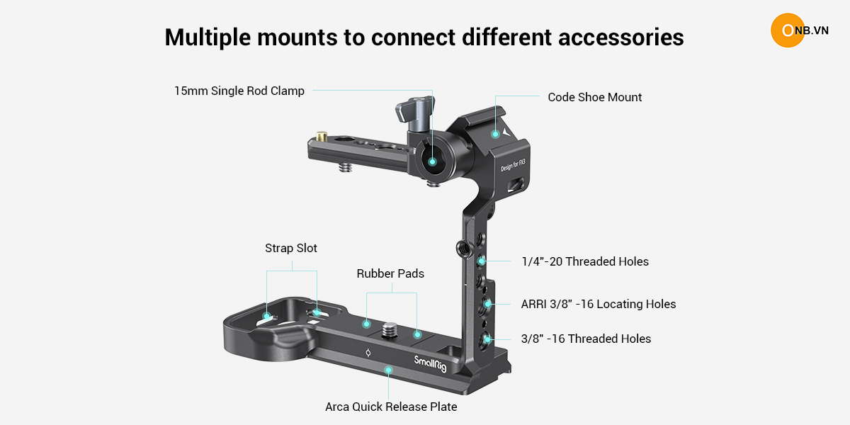 SmallRig Half Cage So-ny FX3 FX30 code 3278