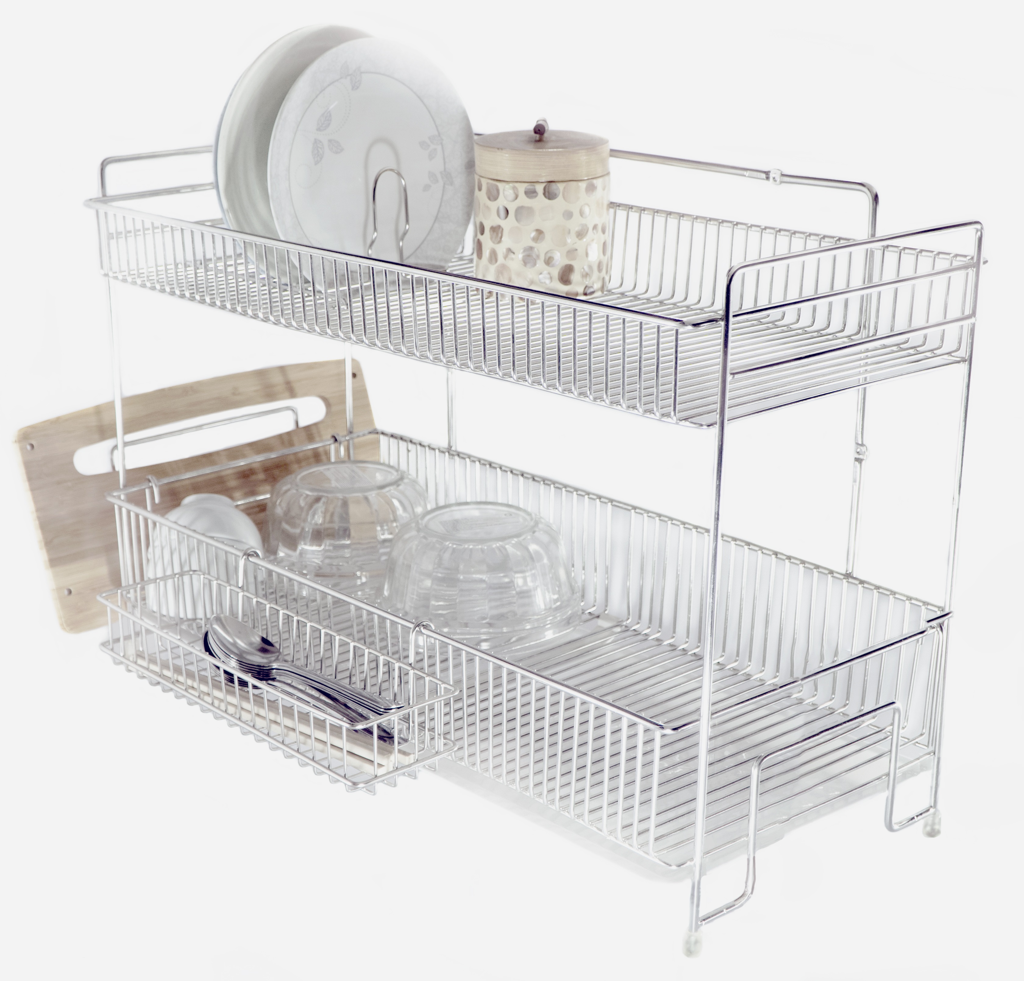 Kệ chén, kệ bát Inox 304 - 2 tầng W-99shelf