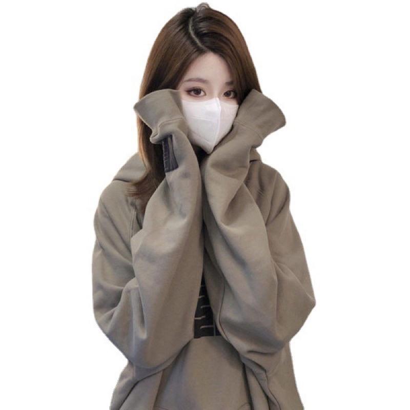 -Áo nỉ hoodie nữ mùa thu đông 2022 phiên bản HQ có mũ trùm đầu