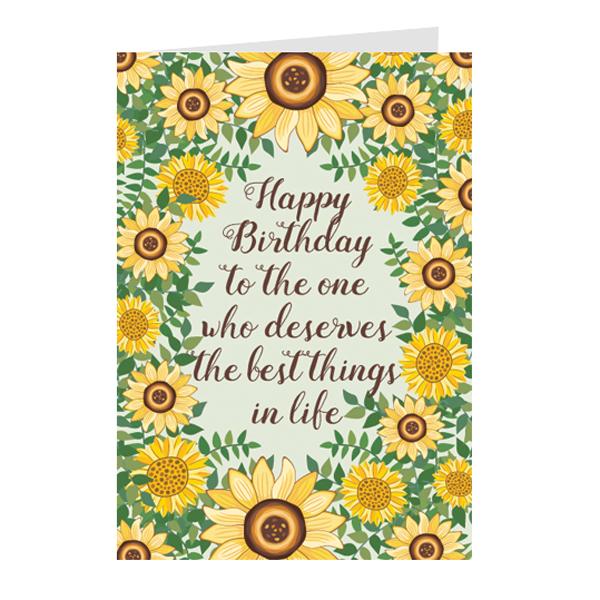 Thiệp sinh nhật Birthday - Thiệp Greenwood 10x15cm - BD47