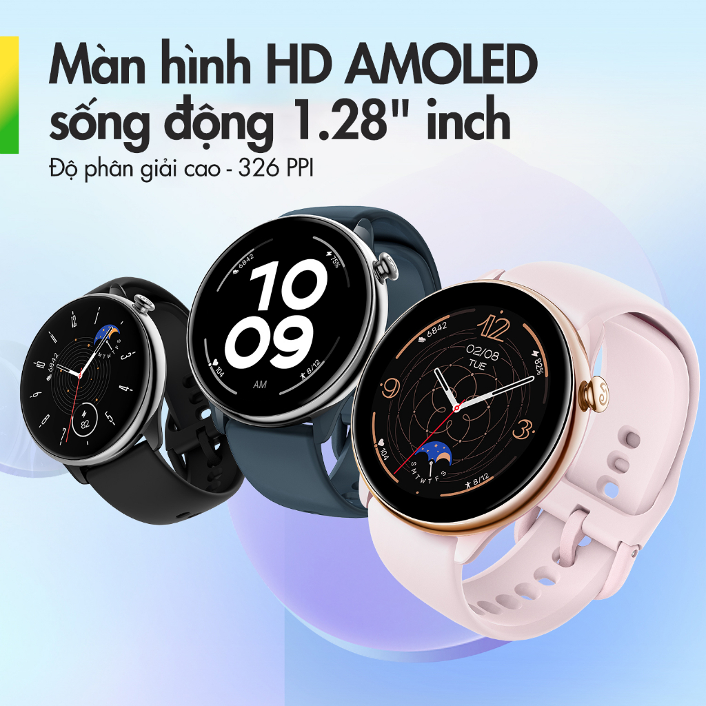 Đồng hồ thông minh Amazfit GTR Mini | Pin tới 14 ngày| AMOLED 1,28&quot;| Theo dõi sức khỏe - Hàng Chính Hãng - Bảo hành 12 tháng