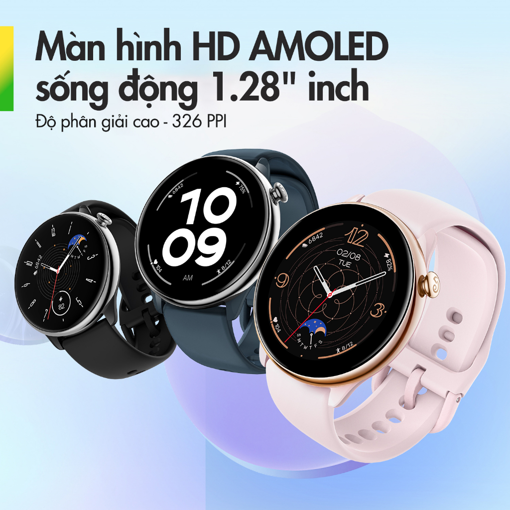 Đồng hồ thông minh Amazfit GTR Mini | Pin tới 14 ngày| AMOLED 1,28"| Theo dõi sức khỏe - Hàng Chính Hãng - Bảo hành 12 tháng