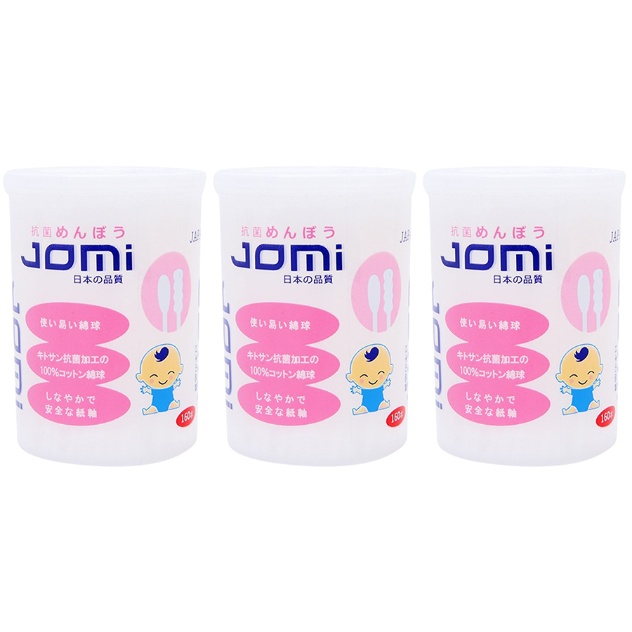 Combo 3 Bông Tăm Kháng Khuẩn Jomi