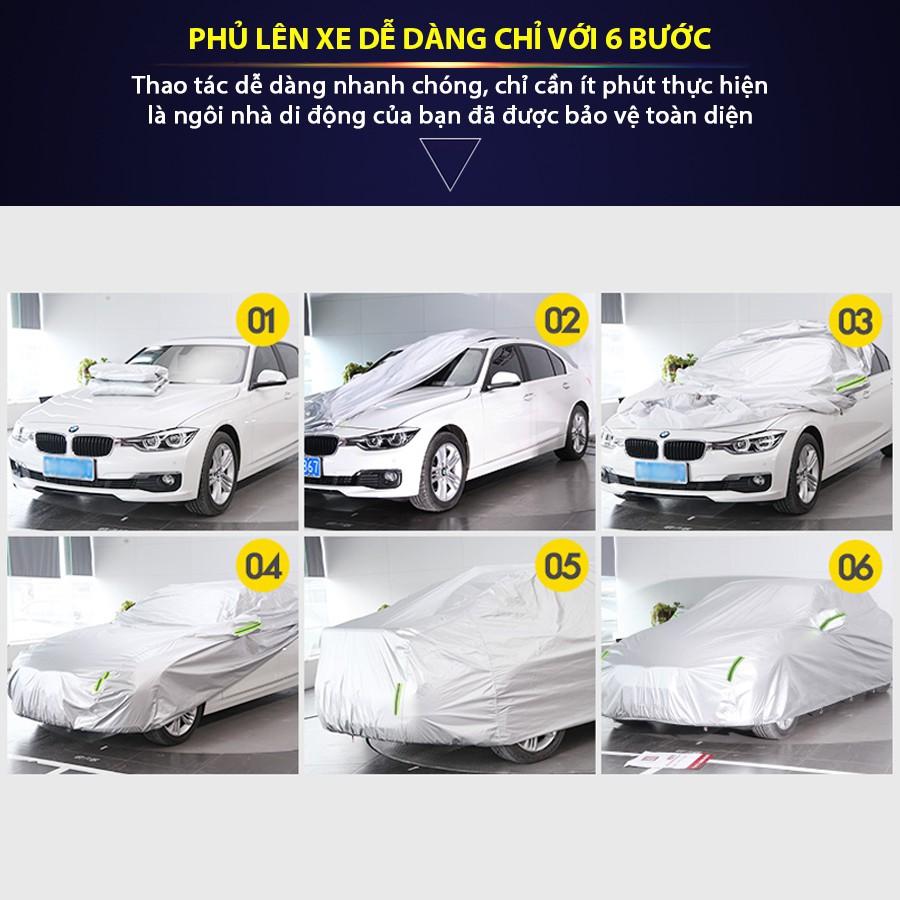 Bạt Phủ Ô Tô NB 7 Chỗ Size 2XXL Chống Thấm Nước Nhập Khẩu Chính Hãng