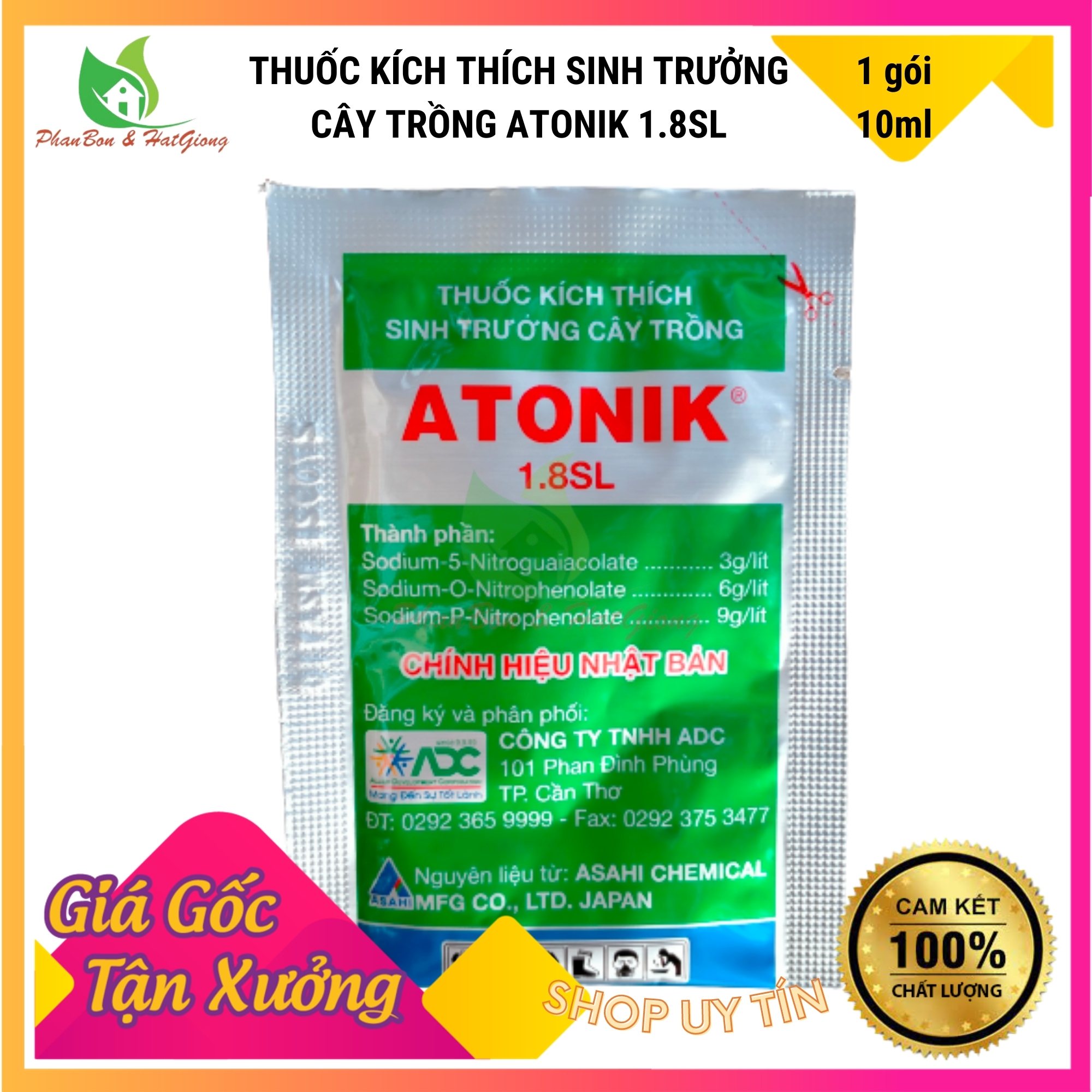 Atonik Kích Thích Sinh Trưởng Cây Trồng 1.8 SL - Shop Phân Bón và Hạt Giống