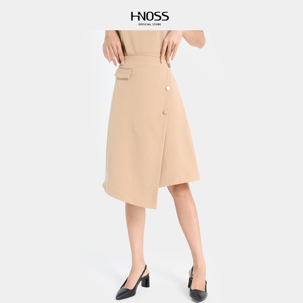 Chân Váy Nữ Thời Trang Hnoss Dáng Lửng Kiểu Đắp HNVLU020