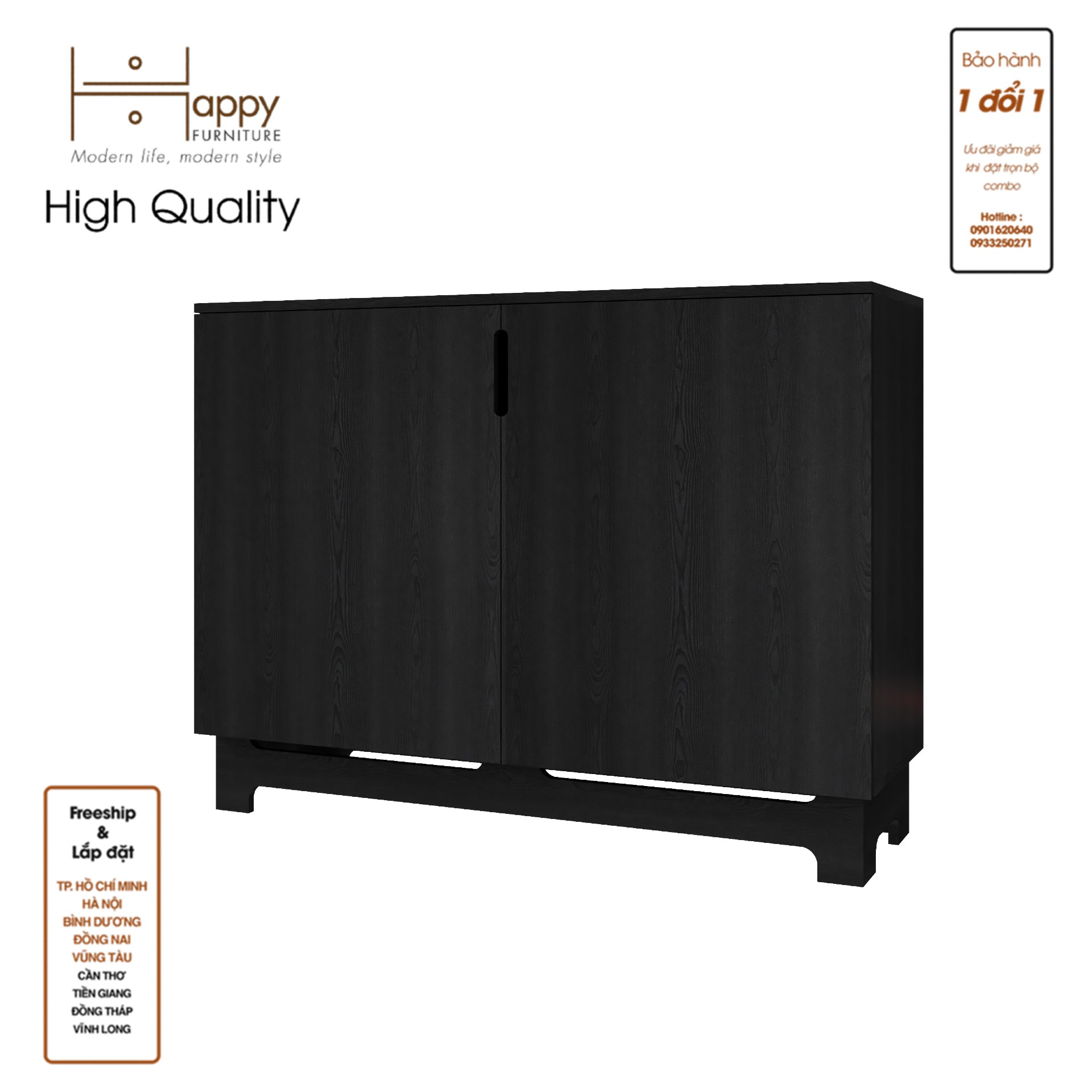 [Happy Home Furniture] MOLLY, Tủ lưu trữ 2 cánh mở , 120cm x 40cm x 90cm ( DxRxC), TCM_103
