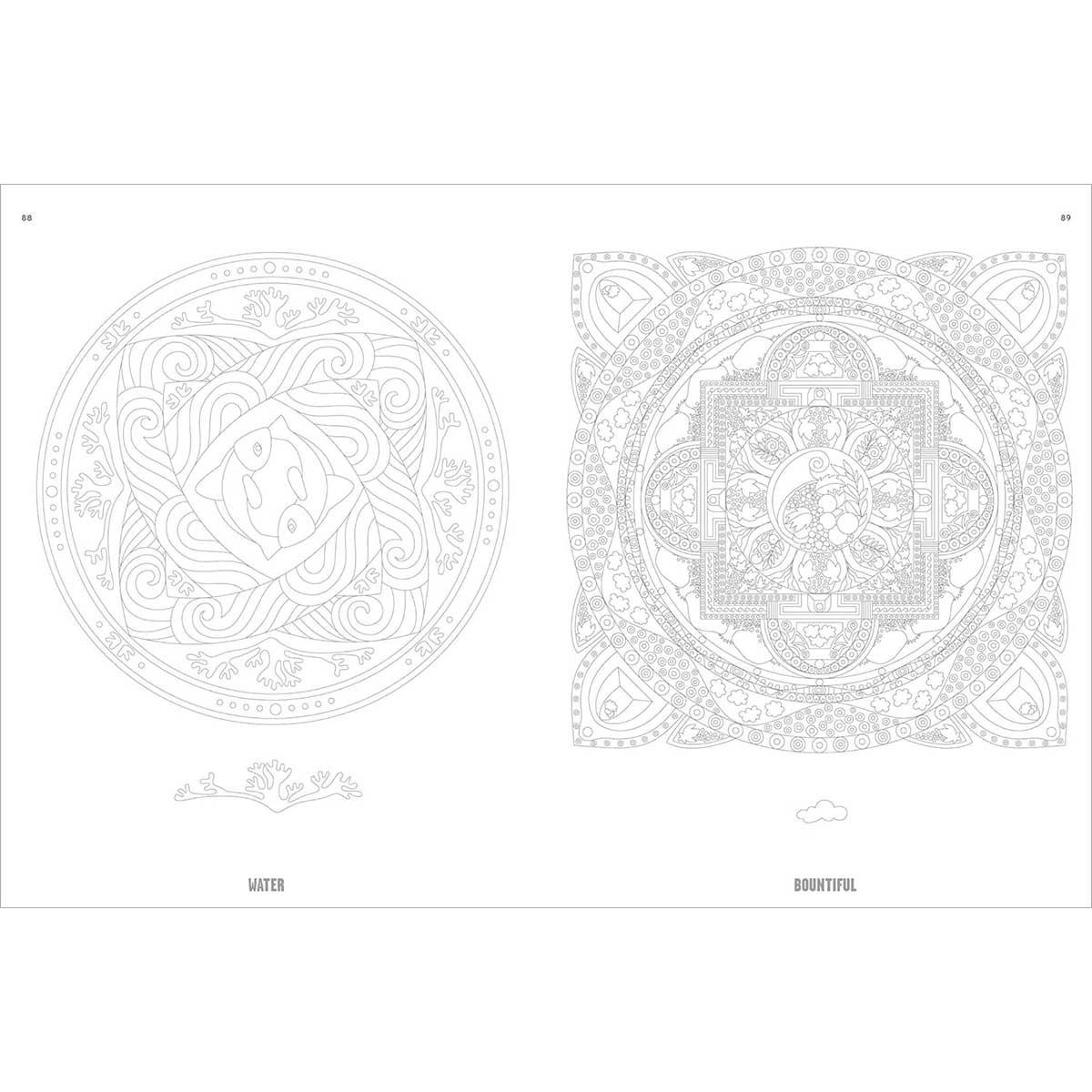Sách Color Yourself to Mindfulness: 100 Mandalas And Motifs To Color Your Way To Inner Calm