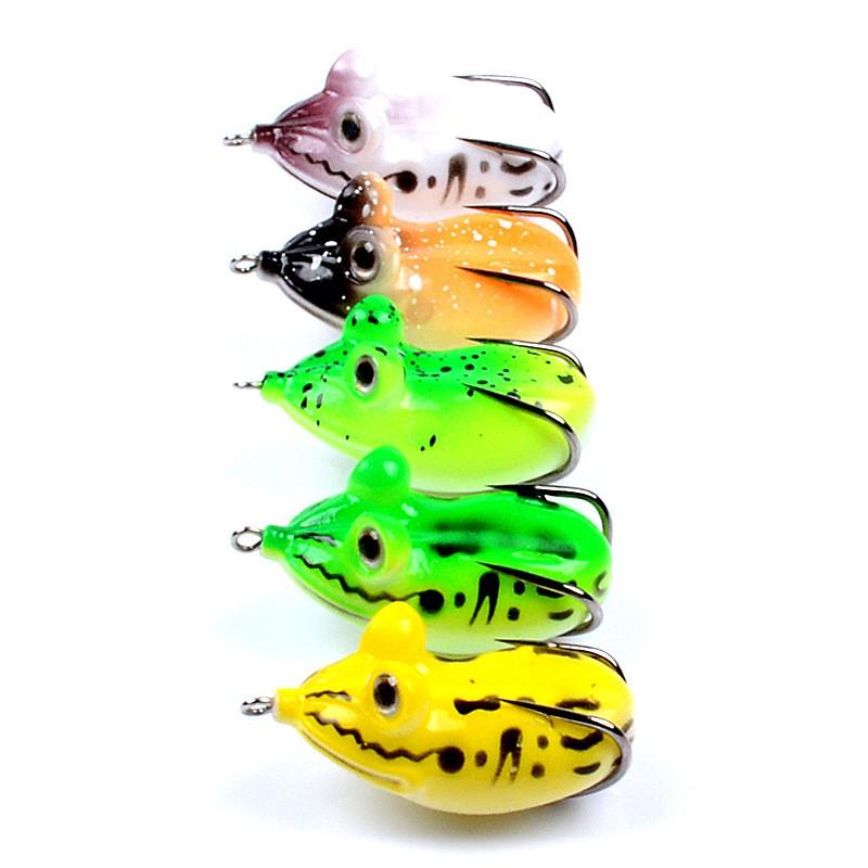 Mồi câu lure mồi nhái giả câu cá lóc cá sộp 5.4cm 11.6g nhái hơi câu cá siêu nhậy MOI-9