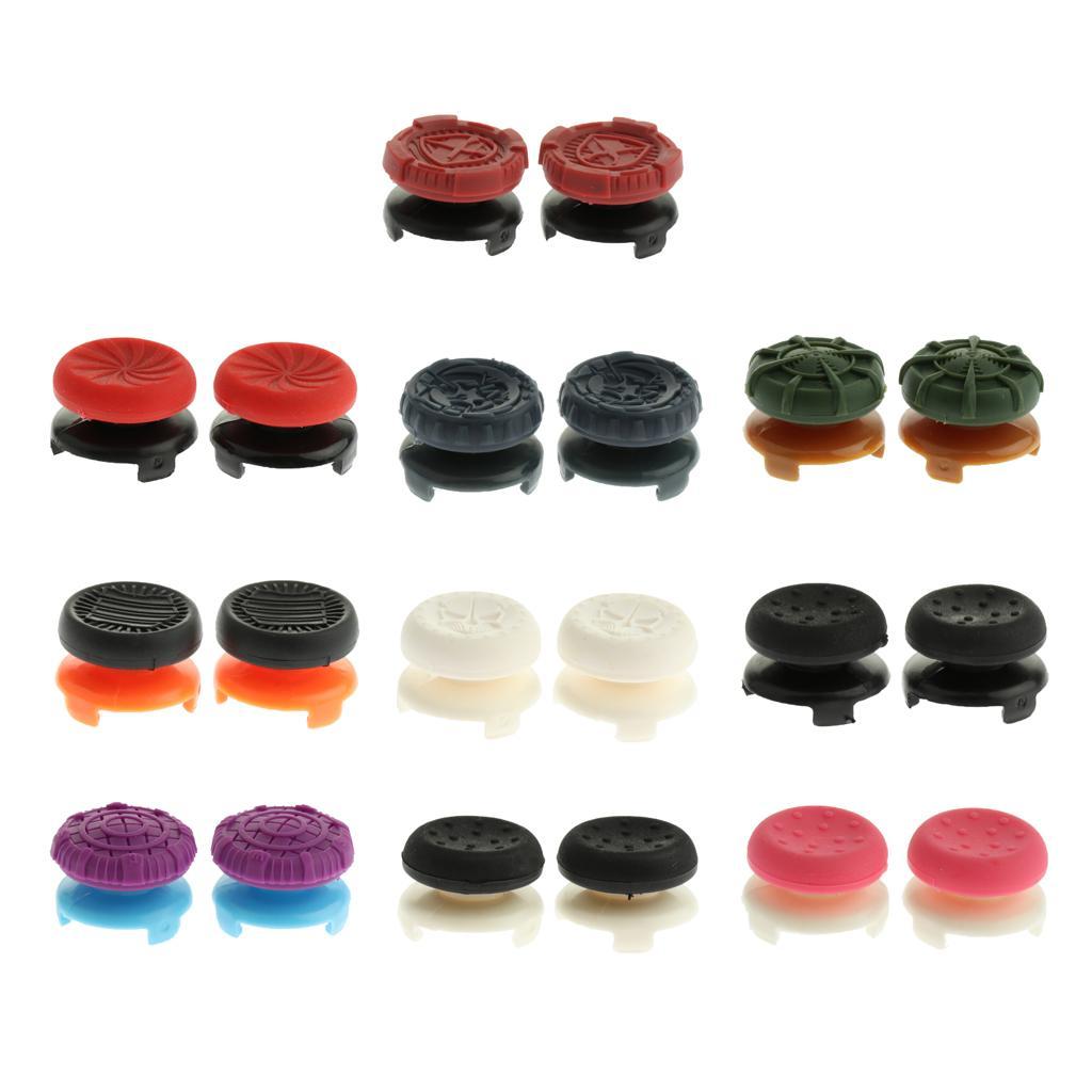 2pcs Thumb Stick Grip Caps Extender for Sony PS4/PS4 slim/PS4 Pro Controller