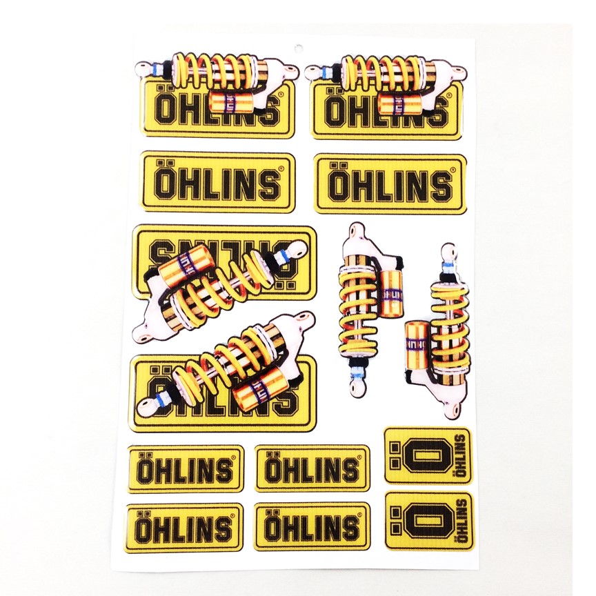 Tem dán decal ohlins trang trí xe 1 tấm