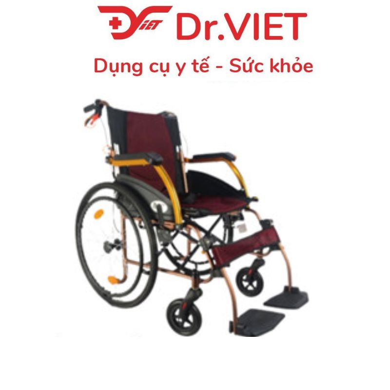 Xe lăn nhôm du lịch Lucass X-65 [Chính hãng] - Tiện lợi, nhỏ gọn, dễ mang theo đi du lịch