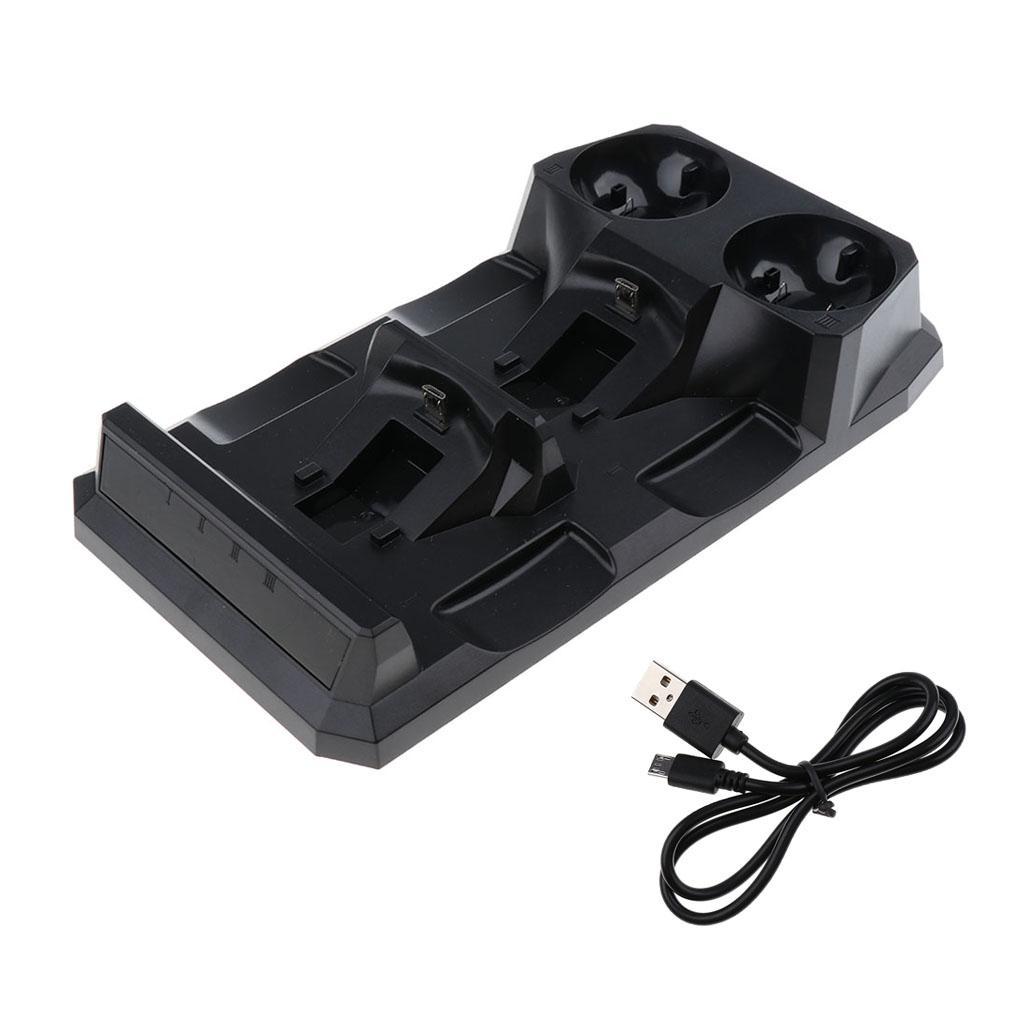 4 In1 Controller Charger, Dual USB Charging Station Charger