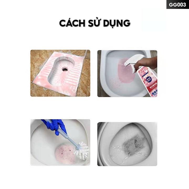 Chai Xịt Tẩy Rửa Bồn Cầu Nhà Vệ Sinh Làm Sạch Bóng Vòi Sen Hoặc Các Bề Mặt Inox Trong Toilet An Toàn Khi Xịt Dùng GG003