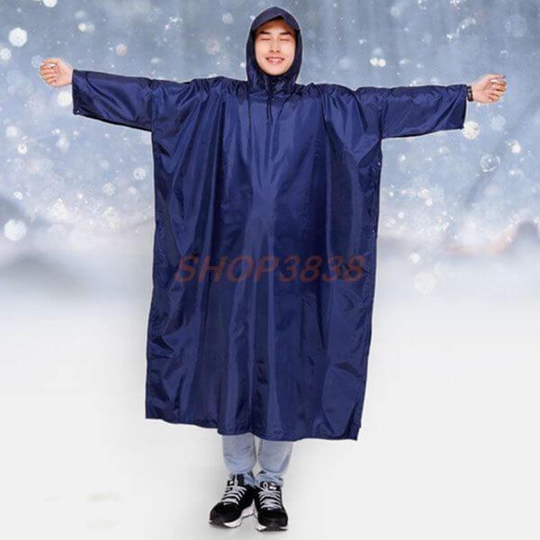 Áo Mưa Cánh Dơi Vải Dù 1m4-1m6 An Toàn Không Thấm Nước