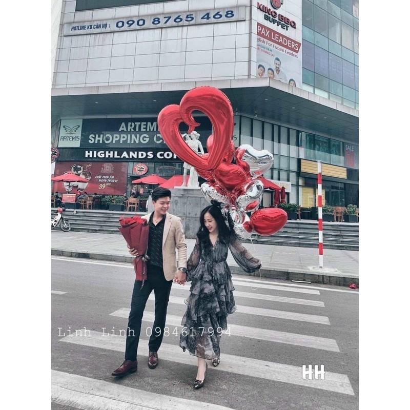 ĐẦM MAXI HOA CÚC NÚT BỌC