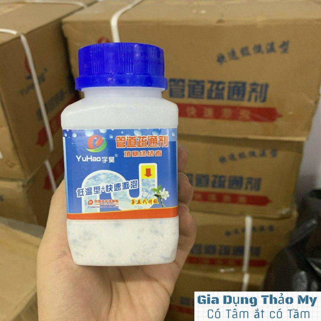 Bột thông tắc cống bồn cầu bồn rửa mặt đường ống